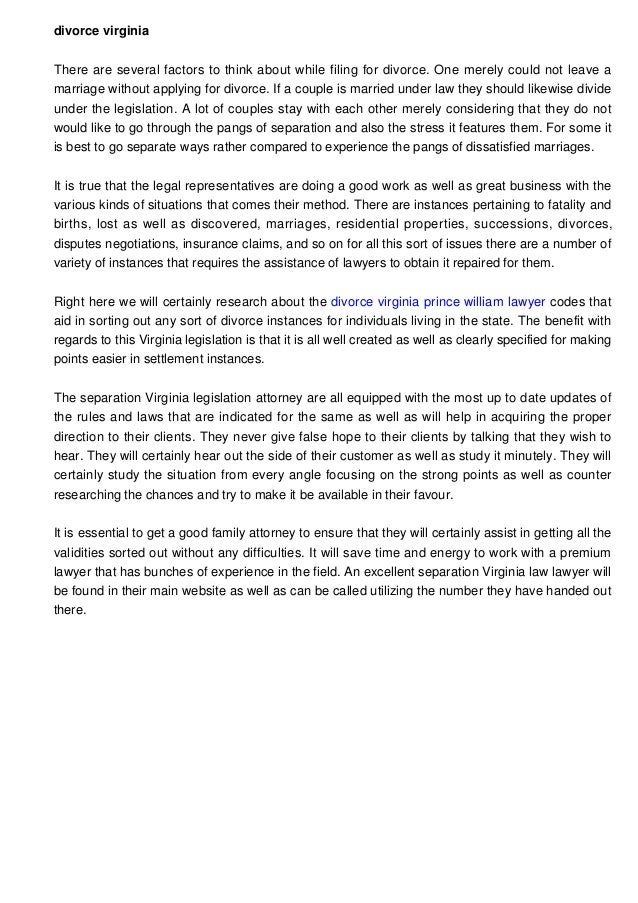 code of virginia divorce laws